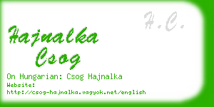 hajnalka csog business card